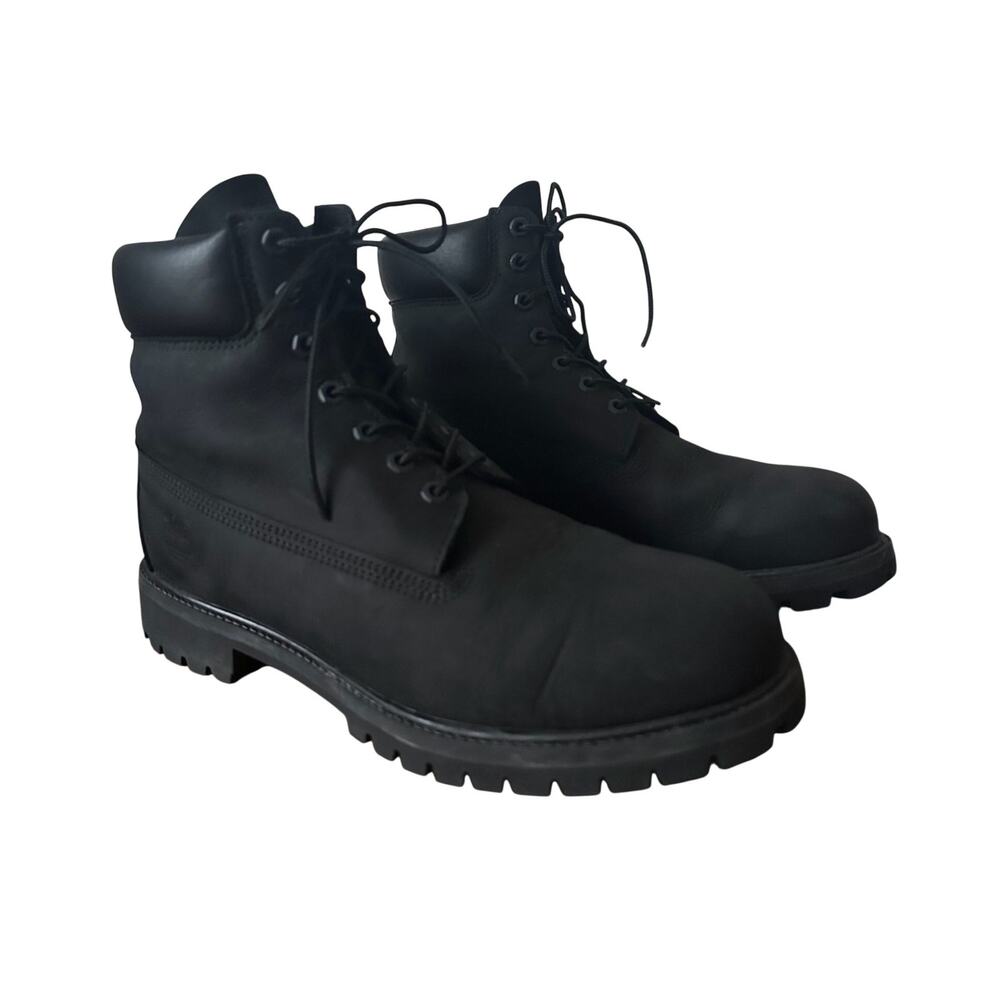 Timberland 10073 6-Inch Waterproof Boot Black Nubuck US 11 W Premium Leather